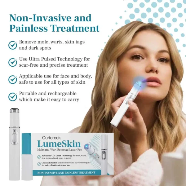 Curicreek® LumeSkin Mole and Wart Removal Laser Pen 2
